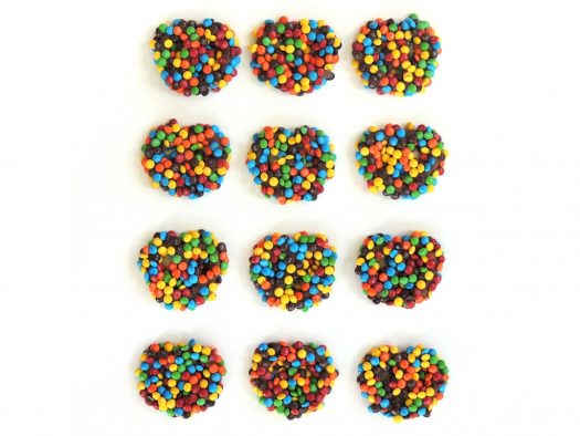 Buy 12 individually wrapped handmade Chocolate Covered Pretzels with Famous Chocolate Candy Coated Pieces for $32.50.